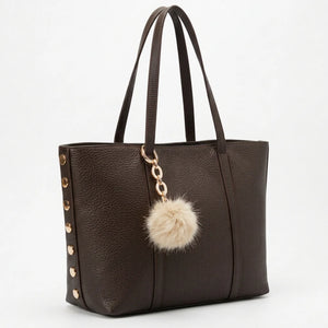PODRI - Borsa a Spalla Donna simil Pelle Morbida Borsa shopping Grande borchie chiodi