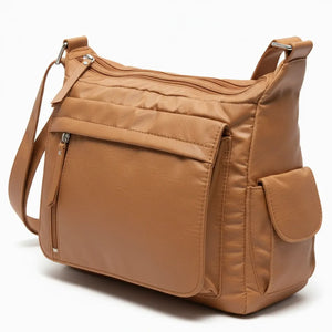 Scattiau - Borsa firmata Gyoiamea con 5 tasche platta zip Tracolla Donna in Nylon Multitasche