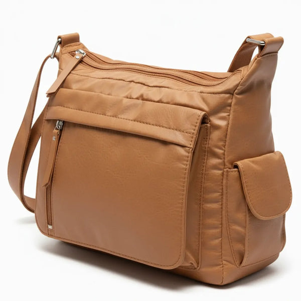 Scattiau - Borsa firmata Gyoiamea con 5 tasche platta zip Tracolla Donna in Nylon Multitasche
