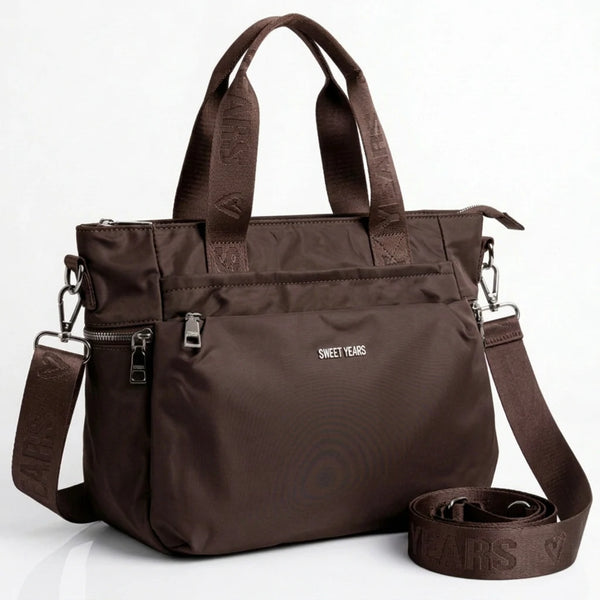 Sweet Years - Borsa nuova Donna tote shopping bag impermeabile in tessuto tecnico super resistente