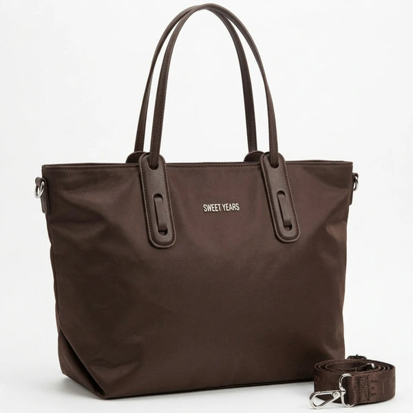 Sweet Years - Borsa nuova Donna shopping bag impermeabile in tessuto tecnico super resistente nylon