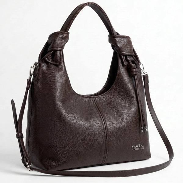 Coveri Collection - Borsa nuova Donna sacco grande Hobo Casual manici fiocco nappina