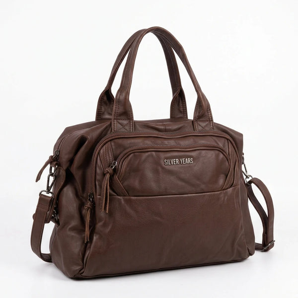 Sweet years - Borsa a Spalla Donna simil Pelle bauletto effetto vintage con tracolla
