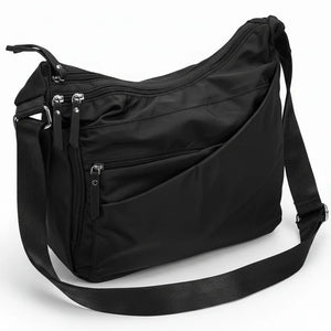 Scurau - Borsa firmata Gyoiamea a X 5 zip Tracolla Donna in Nylon Multitasche