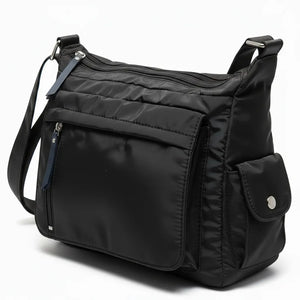 Scattiau - Borsa firmata Gyoiamea con 5 tasche platta zip Tracolla Donna in Nylon Multitasche