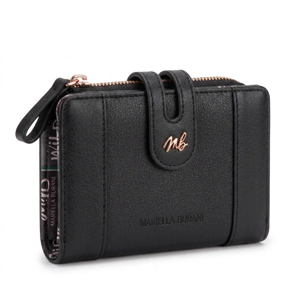 Mariella Burani  - portafoglio portamonete piccolo firmato donna con scatola porta carte donna novità simil pelle zip mod.03