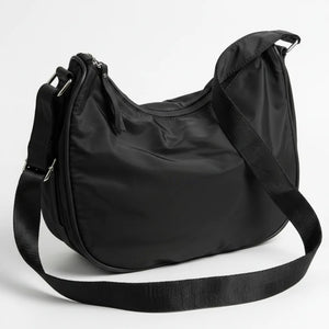 Agghiunau - Borsa firmata Gyoiamea mezzaluna zip Tracolla Donna in Nylon Multitasche