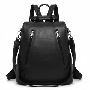 DUDLIN - borsa zaino 2in1 eco pelle venata TRASFORMABILE donna cuoio casual passeggio