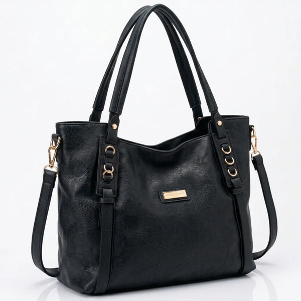 CHARRO - Borsa a Spalla Donna Beige simil Pelle Morbida Borsa shopping Grande con Tracolla
