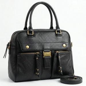 CHARRO - Borsa a Spalla Donna simil Pelle bauletto 2 tasche frontali tracolla