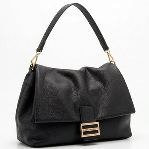 COCONUDA - Borsa a Spalla platta firmata Donna simil Pelle bauletto tracolla scamosciata