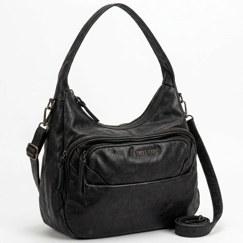 Sweet years - Borsa a Spalla Donna simil Pelle sacco mono manico effetto vintage con tracolla