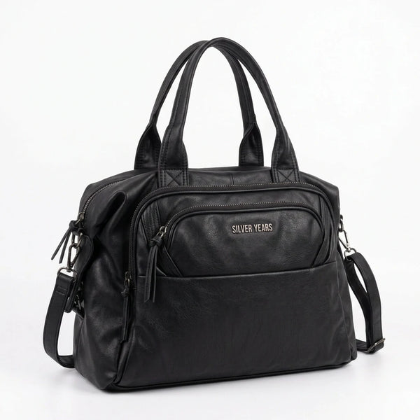 Sweet years - Borsa a Spalla Donna simil Pelle bauletto effetto vintage con tracolla
