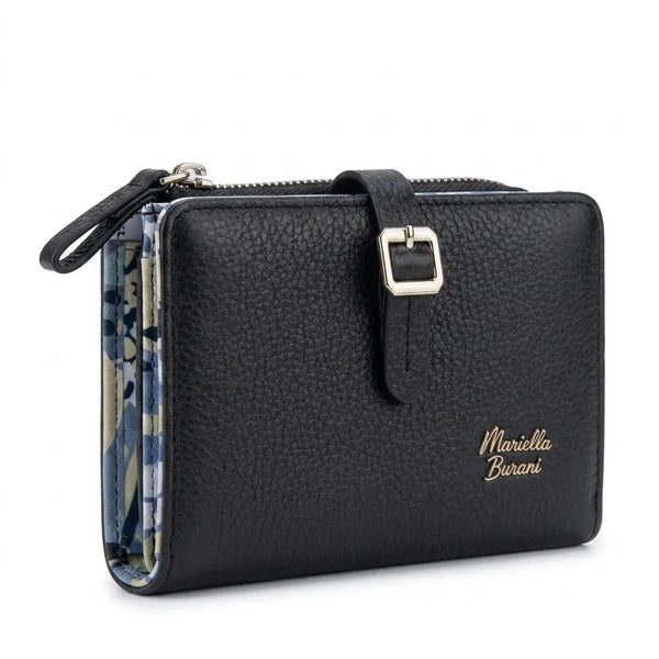 Mariella Burani - portafoglio firmato donna con scatole porta carte donna novità simil pelle idea regalo
