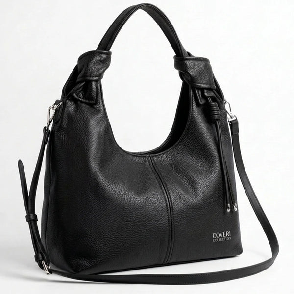 Coveri Collection - Borsa nuova Donna sacco grande Hobo Casual manici fiocco nappina
