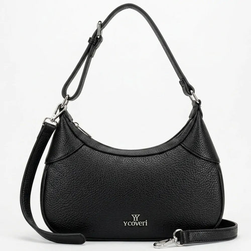 YYcoveri- Borsa borsetta con Doppia tasca mezzaluna piccola hobo monomanico
