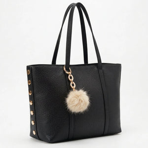 PODRI - Borsa a Spalla Donna simil Pelle Morbida Borsa shopping Grande borchie chiodi