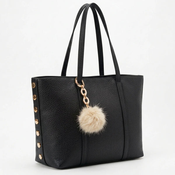 PODRI - Borsa a Spalla Donna simil Pelle Morbida Borsa shopping Grande borchie chiodi