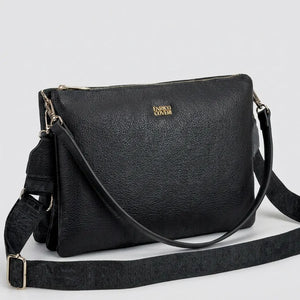 ENRICO COVERI - borsa elegante borsetta tracolla a mano simil pelle sottile slim bustina