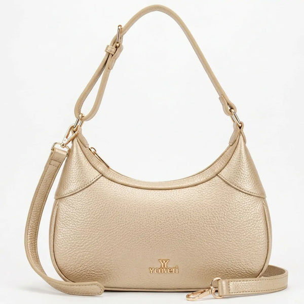 YYcoveri- Borsa borsetta con Doppia tasca mezzaluna piccola hobo monomanico