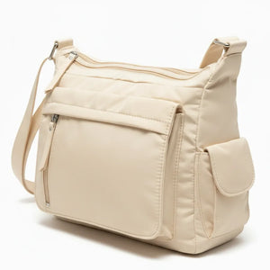 Scattiau - Borsa firmata Gyoiamea con 5 tasche platta zip Tracolla Donna in Nylon Multitasche