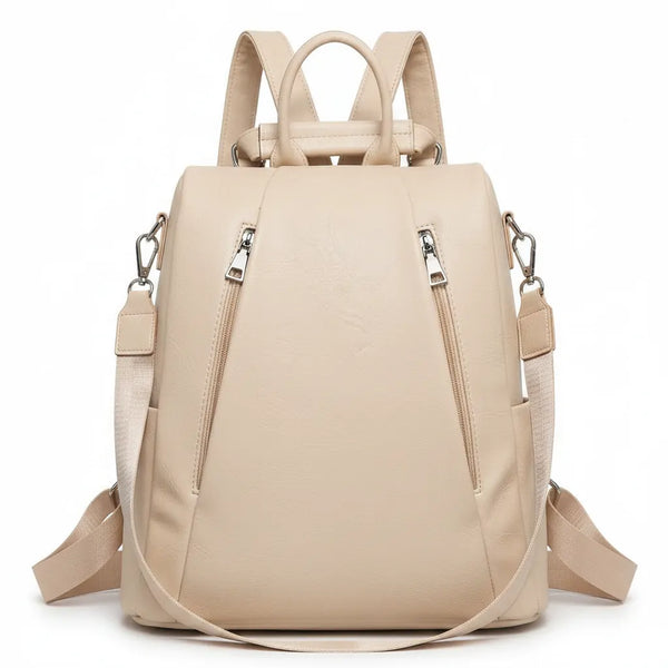 DUDLIN - borsa zaino 2in1 eco pelle venata TRASFORMABILE donna cuoio casual passeggio
