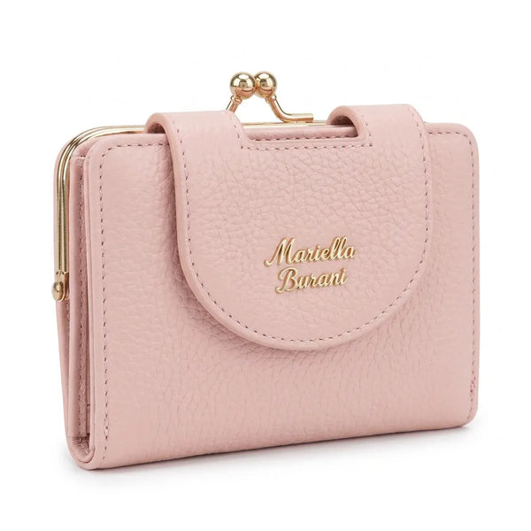 Mariella Burani  - portafoglio portamonete clucht piccolo firmato donna con scatola porta carte donna novità simil pelle zip