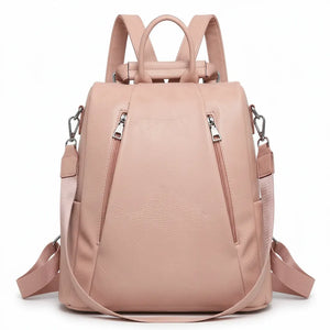 DUDLIN - borsa zaino 2in1 eco pelle venata TRASFORMABILE donna cuoio casual passeggio