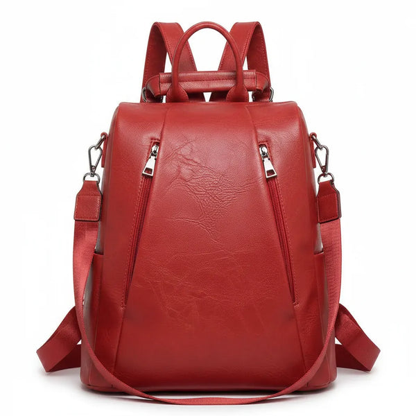DUDLIN - borsa zaino 2in1 eco pelle venata TRASFORMABILE donna cuoio casual passeggio