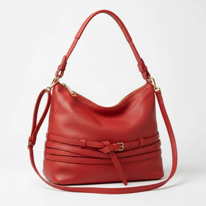 DUDLIN - Borsa donna hobo sacco a spalla tracolla con multi tasche mono manico cinghie