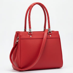 DUDLIN - Borsa donna toto bag a tracolla con multi tasche spalla elegante manici intrecciati