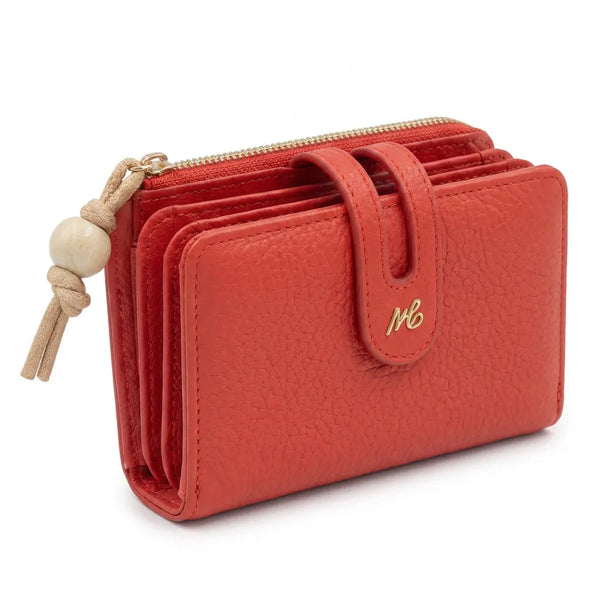 Mariella Burani  - portafoglio trifold portamonete firmato donna con scatola porta carte donna novità simil pelle zip