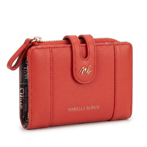 Mariella Burani  - portafoglio portamonete piccolo firmato donna con scatola porta carte donna novità simil pelle zip mod.03