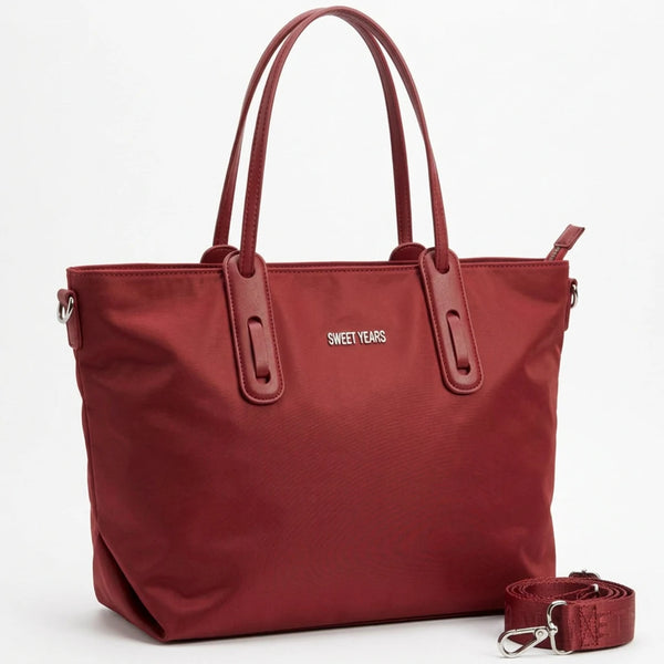 Sweet Years - Borsa nuova Donna shopping bag impermeabile in tessuto tecnico super resistente nylon