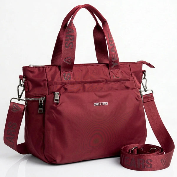 Sweet Years - Borsa nuova Donna tote shopping bag impermeabile in tessuto tecnico super resistente