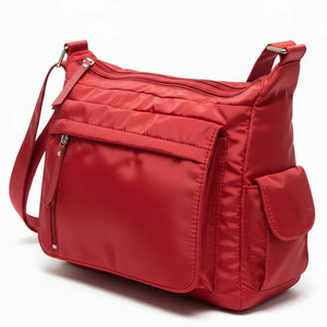 Scattiau - Borsa firmata Gyoiamea con 5 tasche platta zip Tracolla Donna in Nylon Multitasche