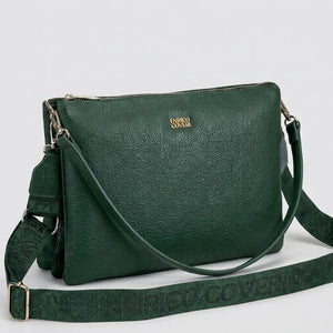 ENRICO COVERI - borsa elegante borsetta tracolla a mano simil pelle sottile slim bustina