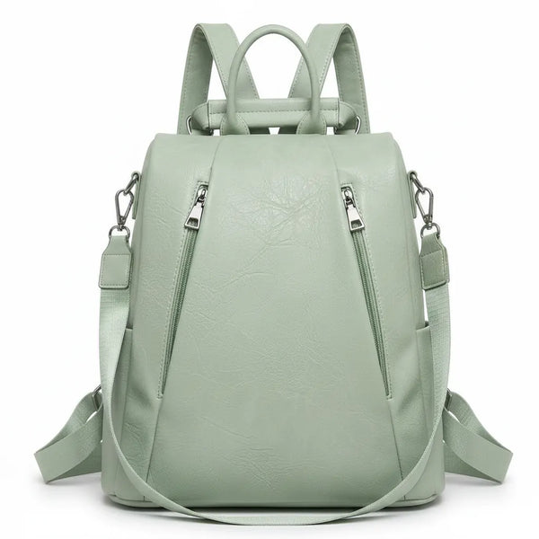 DUDLIN - borsa zaino 2in1 eco pelle venata TRASFORMABILE donna cuoio casual passeggio