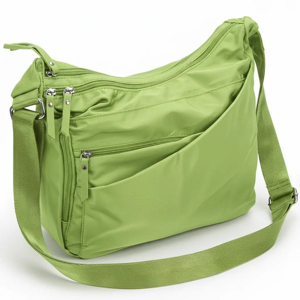 Scurau - Borsa firmata Gyoiamea a X 5 zip Tracolla Donna in Nylon Multitasche