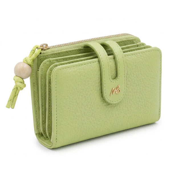 Mariella Burani  - portafoglio trifold portamonete firmato donna con scatola porta carte donna novità simil pelle zip