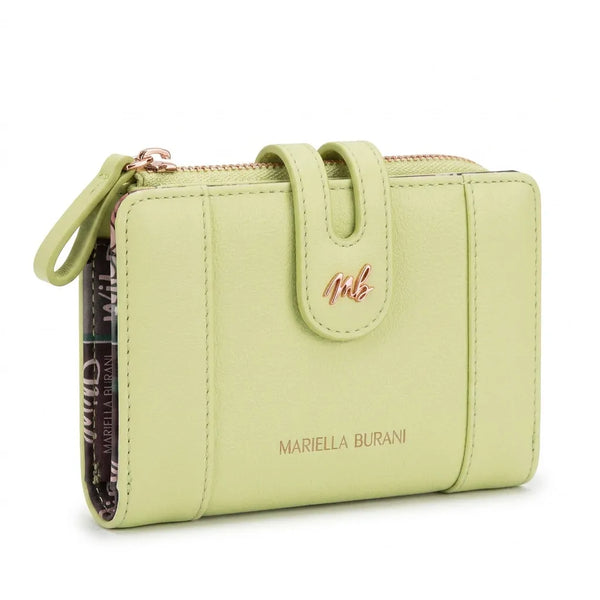 Mariella Burani  - portafoglio portamonete piccolo firmato donna con scatola porta carte donna novità simil pelle zip mod.03