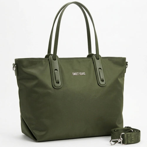 Sweet Years - Borsa nuova Donna shopping bag impermeabile in tessuto tecnico super resistente nylon