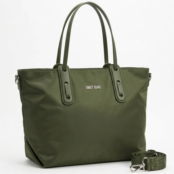 Sweet Years - Borsa nuova Donna shopping bag impermeabile in tessuto tecnico super resistente nylon