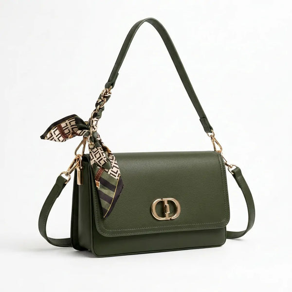 Barbarella - Tracolla in borsetta similpelle grande piccola tracolla catena foulard