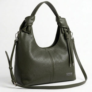 Coveri Collection - Borsa nuova Donna sacco grande Hobo Casual manici fiocco nappina