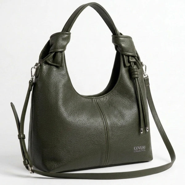 Coveri Collection - Borsa nuova Donna sacco grande Hobo Casual manici fiocco nappina
