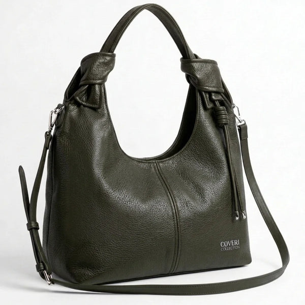 Coveri Collection - Borsa nuova Donna sacco grande Hobo Casual manici fiocco nappina