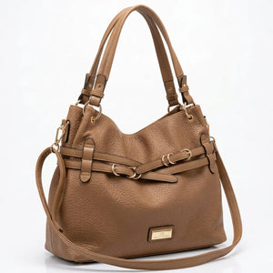 CHARRO - Borsa a Spalla Donna simil Pelle sacco cinghie con tracolla capiente