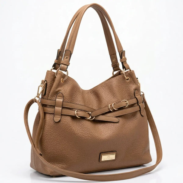 CHARRO - Borsa a Spalla Donna simil Pelle sacco cinghie con tracolla capiente