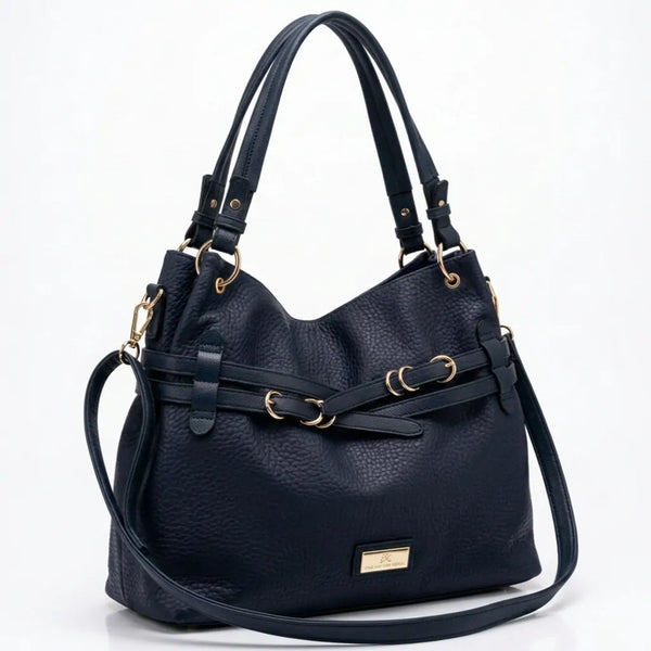 CHARRO - Borsa a Spalla Donna simil Pelle sacco cinghie con tracolla capiente